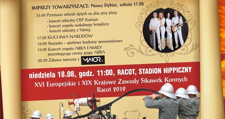 XVI Europejskie i XIX Krajowe Zawody Sikawek Konnych Racot 17-18 sierpnia 2019 r. 