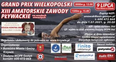 News Grand Prix Wielkopolski XIII Amatorskie Zawody Pływackie w Cichowie